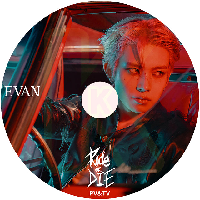 K-POP DVD EVAN 2026 PV/TV - Ride or Die / Overflow -  エヴァン ENHYPEN エンハイフン ヒスン KPOP DVD