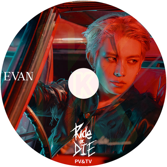 K-POP DVD EVAN 2026 PV/TV - Ride or Die / Overflow -  エヴァン ENHYPEN エンハイフン ヒスン KPOP DVD