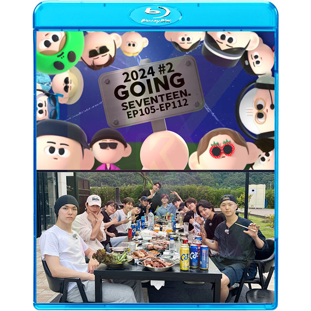 Blu-ray SEVENTEEN 2024 GOING SEVENTEEN #2 EP105-EP112 日本語字幕あり SEVENTEEN セブンティーン セブチ ブルーレイ