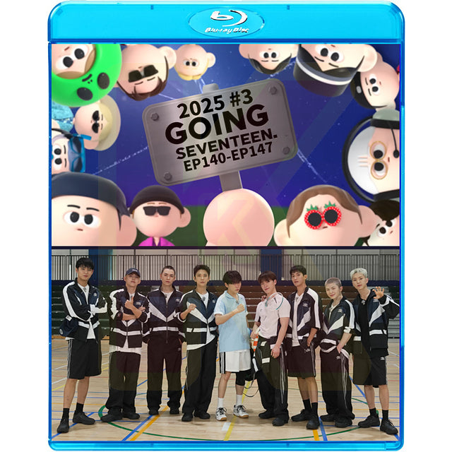 Blu-ray SEVENTEEN 2025 GOING SEVENTEEN #3 EP140-EP147 日本語字幕あり セブンティーン セブチ K-POP ブルーレイ