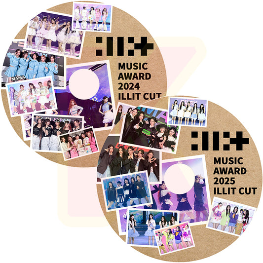 K-POP DVD ILLIT 2024-2025 2枚SET MUSIC Awards CUT アイリット KPOP DVD