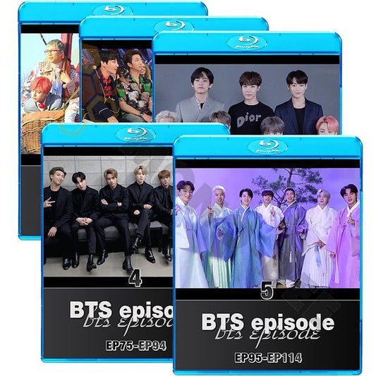 【K-POP Blu-ray] BTS - BTS EPISODE #1- #5 (EP01 - EP114) 5枚セット 日本語字幕有 - BTS RM JIN SUGA J-HOPE JIMIN V JUNGKOOK [K-POP Blu-ray] - mono-bee