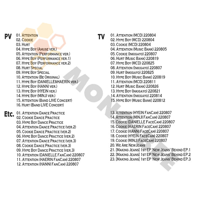 【K-POP Blu-ray] New Jeans 2022 SPECIAL EDITION - 1st EP New Jeans- 'New Jeans' PV収録 Blu-ray - mono-bee