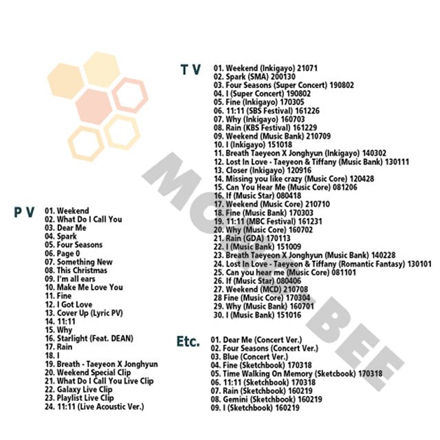 [K-POP Blu-ray] SNSD TAEYEON SPECIAL EDITION -WEEKEND/Dear Me/Four Seasons- SNSD TAEYEON [Blu-ray] - mono-bee