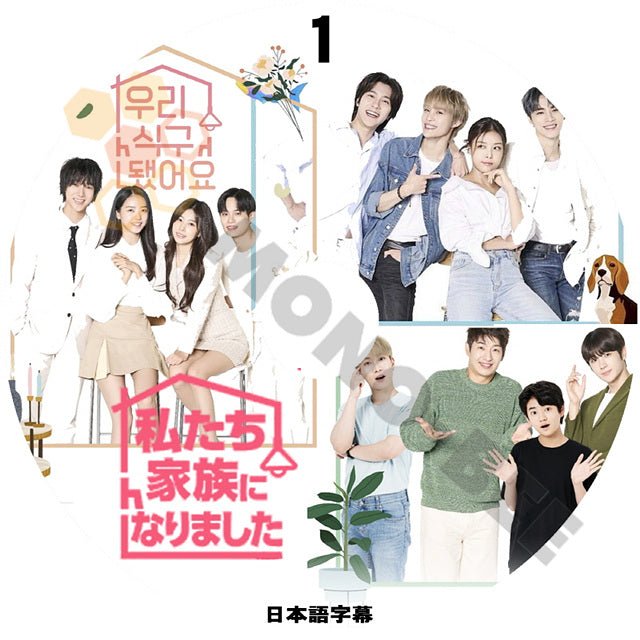 【K-POP DVD] 韓国放送 私たち家族になりました。#1 日本語字幕あり 韓国バラエティー放送 [K-POP DVD } - mono-bee