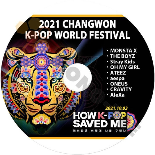 K-POP DVD 2021 K-POP WORLD FESTIVAL IN CHANGWON (2021.10.03) MONSTA X/ aespa/ STRAY KIDS/ THE BOYZ/ ATEEZ/ ONEUS/ OMG 他 CON DVD - mono-bee