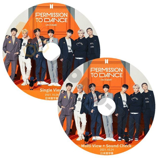 [K-POP DVD] 2021 permission to dance ON STAGE 2枚SET 2021.10.24 日本語字幕あり バンタン BANGTAN KPOP DVD MULTI VIEWは分割画面ではありません。 - mono-bee