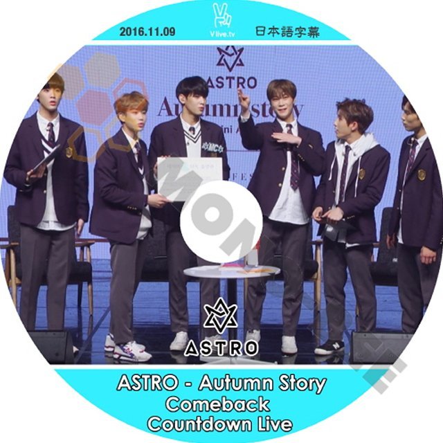 K-POP DVD ASTRO - Autumn Story Comebak Countdown Live 2016.11.09 (日本語字幕有) - ASTRO アストロ 韓国番組収録DVD - mono-bee