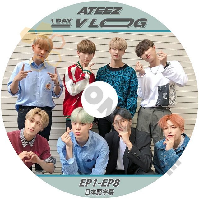 [K-POP DVD] ATEEZ 1DAY V LOG EP1 - EP8 日本語字幕あり ATEEZ エーティーズ 韓国番組収録DVD ATEEZ KPOP DVD - mono-bee
