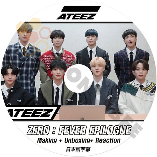[K-POP DVD] ATEEZ ZERO : FEVER EPILOGUE Making+Unboxing+Reaction 日本語字幕あり ATTEZ エーティーズ 韓国番組収録 ATTEZ KPOP DVD - mono-bee