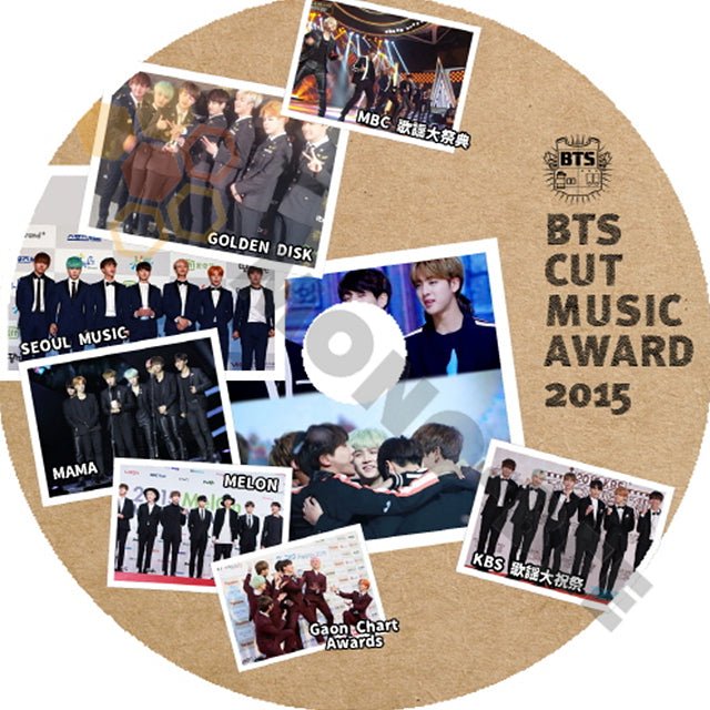 【K-POP DVD] BTS -2015 CUT MUSIC AWARD MELON/ MAMA/ GAON CHART- BTS 防弾少年団 バンタン [K-POP DVD] - mono-bee