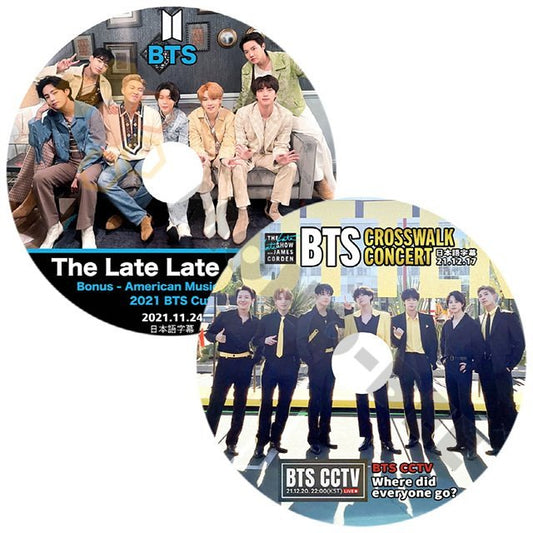[K-POP DVD] BTS 2021 AMERICA番組 The Late Late Show 2枚セット BTS Cut.2021.11.24,2021.12.17 日本語字幕あり[ BTS KPOP DVD] - mono-bee