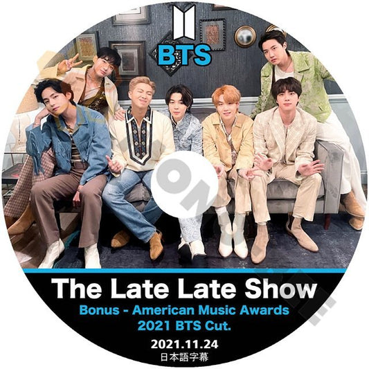 [K-POP DVD] BTS AMERICA番組 The Late Late Show Bonus-American Music Awards -2021 BTS Cut.2021.11.24 日本語字幕あり[ BTS KPOP DVD] - mono-bee