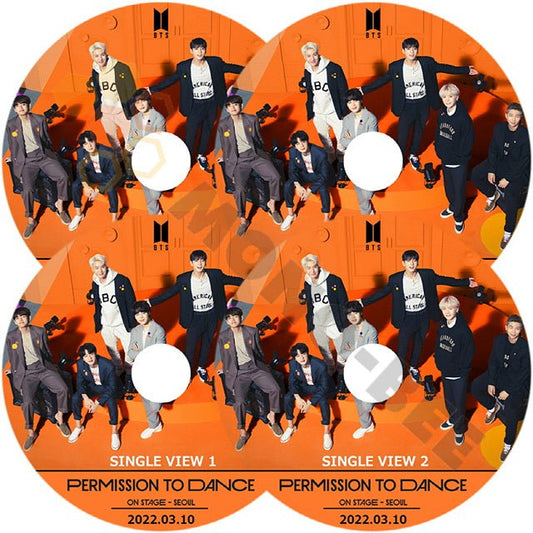 【K-POP DVD] BTS PERMISSION TO DANCE ON STAGE Single ,Multie 4枚セット- SEOUL- 2022.03.10 - BTS 防弾少年団 バンタン【K-POP DVD] - mono-bee
