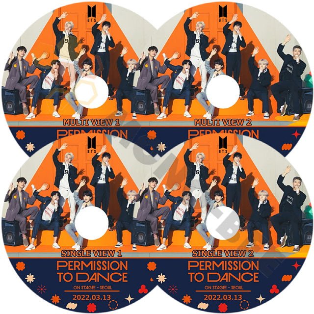 【K-POP DVD] BTS PERMISSION TO DANCE ON STAGE Single ,Multie 4枚セット- SEOUL- 2022.03.13 - BTS 防弾少年団 バンタン【K-POP DVD] - mono-bee