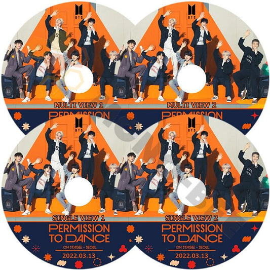 【K-POP DVD] BTS PERMISSION TO DANCE ON STAGE Single ,Multie 4枚セット- SEOUL- 2022.03.13 - BTS 防弾少年団 バンタン【K-POP DVD] - mono-bee