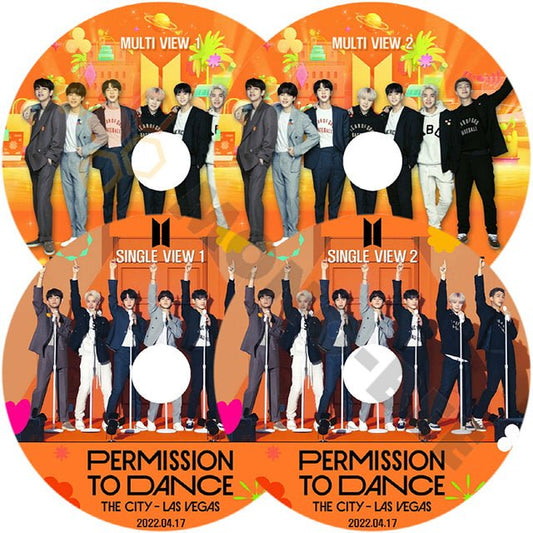 【K-POP DVD] BTS PERMISSION TO DANCE ON STAGE Single ,Multie 4枚セット- THE CITY LASVEGAS- 2022.04.17 - BTS 防弾少年団 バンタン【K-POP DVD] - mono-bee