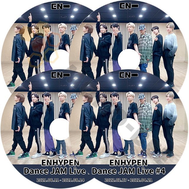 [K-POP DVD] ENHYPEN DANCE JAM LIVE #1 - #4 4枚セット 日本語字幕なし ENHYPEN エンハイフン ENHYPEN KPOP DVD - mono-bee