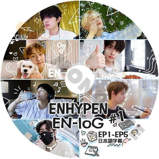 [K-POP DVD] ENHYPEN EN-log #1 EP1 - EP5 日本語字幕あり ENHYPEN エンハイフン ENHYPEN KPOP DVD - mono-bee