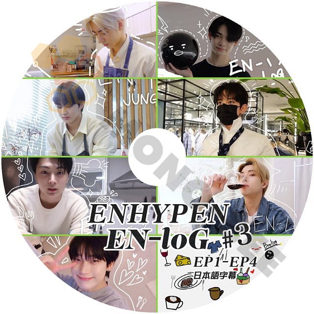 [K-POP DVD] ENHYPEN EN-log #3 EP1 - EP4 日本語字幕あり ENHYPEN エンハイフン ENHYPEN KPOP DVD - mono-bee