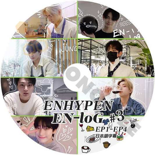 [K-POP DVD] ENHYPEN EN-log #3 EP1 - EP4 日本語字幕あり ENHYPEN エンハイフン ENHYPEN KPOP DVD - mono-bee