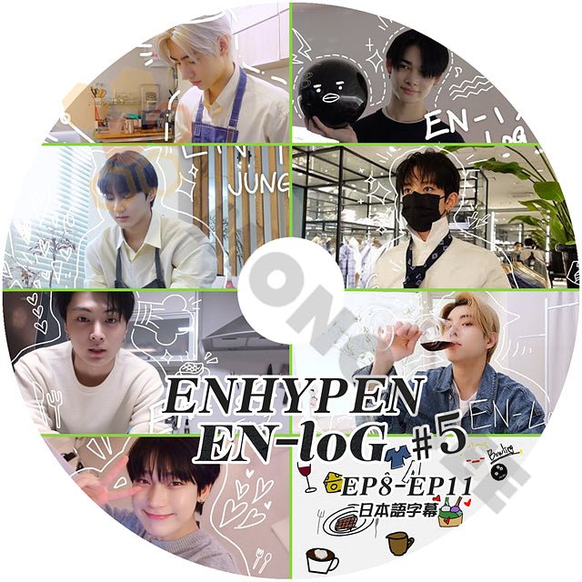 [K-POP DVD] ENHYPEN EN-log #5 EP8 - EP11 日本語字幕あり ENHYPEN エンハイフン ENHYPEN KPOP DVD - mono-bee
