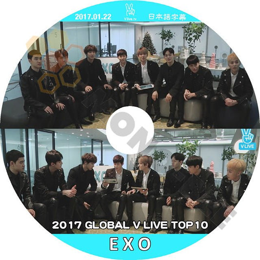 K-POP DVD EXO 2017 GLOBAL V LIVE TOP10 -2017.01.22- 日本語字幕あり EXO エクソ EXO DVD - mono-bee