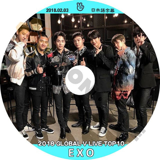 K-POP DVD EXO 2018 GLOBAL V LIVE TOP10 -2018.02.03- 日本語字幕あり EXO エクソ EXO DVD - mono-bee