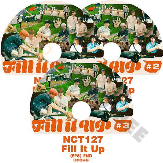 [K-POP DVD] NCT127 Fill It Up #1 -#3 (EP1 - END) 3枚SET 日本語字幕あり NCT127 エヌシーティー127 KPOP DVD - mono-bee