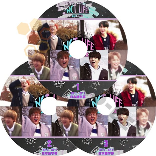 [K-POP DVD] NCT127 エヌシーティー NCT DREAM NCT LIFE 芸能修練会 #1 - #3 (EP1-EP6) 3枚SET (日本語字幕有) - NCT127 エヌシーティー 韓国番組収録DVD - mono-bee