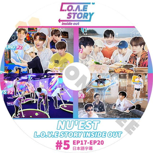K-POP DVD NU'EST 2021 LOVE STORY INSIDE OUT #5 EP17 - EP20 日本語字幕あり NU'EST ニューイースト 音楽収録DVD NU'EST KPOP DVD - mono-bee