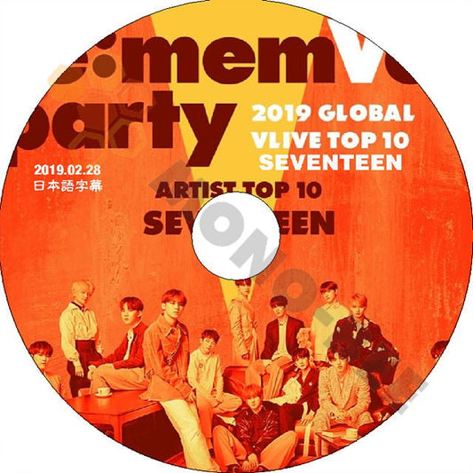 K-POP DVD SEVENTEEN 2019 GLOBAL V LIVE TOP10 -2019.02.28- 日本語字幕あり セブンティーン セブチ 韓国番組収録DVD SEVENTEEN DVD - mono-bee