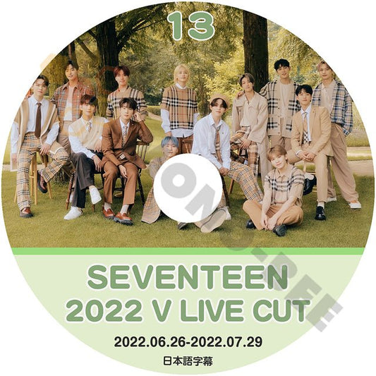 [K-POP DVD] SEVENTEEN 2022 V Live Cut #13 2022.06.26 - 2022.07.29 日本語字幕あり SEVENTEEN セブンティーン KPOP DVD - mono-bee