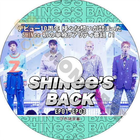 K-POP DVD SHINee'S BACK #1 -EP1-EP3- 日本語字幕あり SHINee シャイニー オンユ キー ミンホ テミン SHINee DVD - mono-bee
