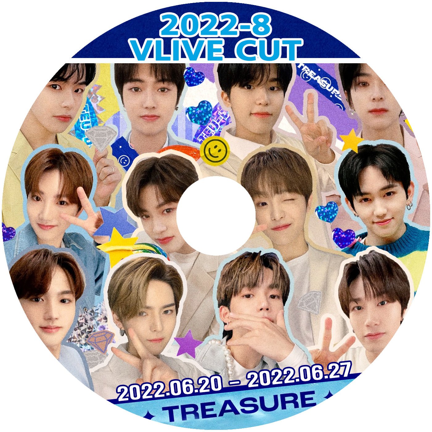 [K-POP DVD] TREASURE 2022 VLIVE CUT #8 2022.06.20 - 06.27 日本語字幕あり TREASURE トレジャー 韓国番組収 TREASURE KPOP DVD - mono-bee