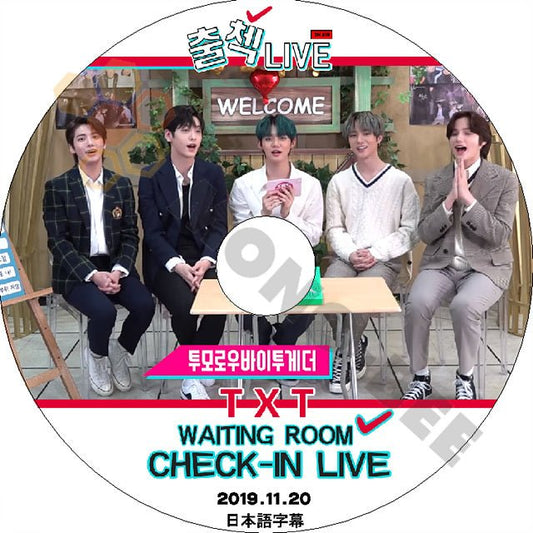 K-POP DVD TXT CHECK IN LIVE -2019.11.20-日本語字幕あり TXT トゥモローバイトゥゲザー 韓国番組 TXT KPOP DVD - mono-bee