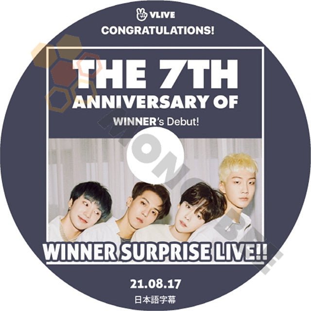 K-POP DVD WINNER THE 7TH ANNIVERSARY OF WINNER SURPRISE LIVE!! 日本語字幕あり 21.08.17 - WINNER ウィナー 音楽収録DVD PV KPOP DVD - mono-bee