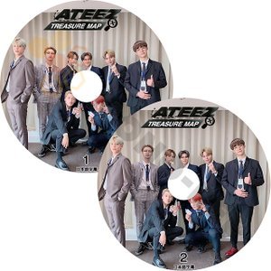【K-POP DVD】ATEEZ エイティーズ TREASURE MAP #1・#2 ２枚 SET (日本語字幕有) - ATEEZ エイティーズ 韓国番組収録DVD - mono-bee
