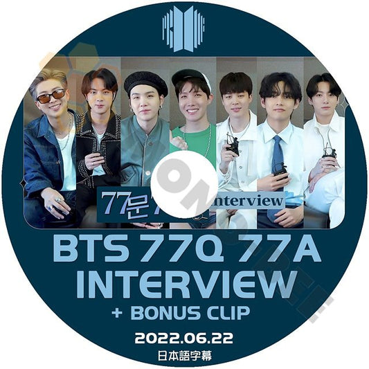 [K-POP DVD]BTS 77Q 77A INTERVTEW + BONUS CLIP 2022.06.22 日本語字幕ありBTS 防弾少年団 バンタン FESTA DVD - mono-bee