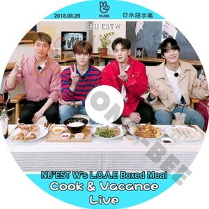 【K-POP DVD】NU'EST ニューイースト V LIVE W's L.O.V.E Boxed Meal COOK & VACANCE LIVE 2018.08.29 (日本語字幕有) - NU'EST 韓国番組収録DVD - mono-bee