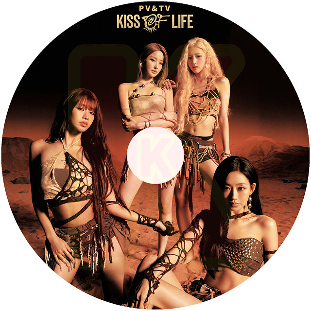 K-POP DVD KISS OF LIFE 2026 2nd PV&TV - SWEAT / Who is she / Lucky / Lips Hips Kiss / Get Loud / Sticky / Midas Touch 他 -  キスオブライフ ジュリー ナッティ ベル ハヌル KPOP DVD