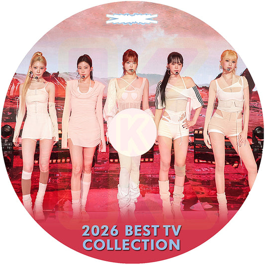 K-POP DVD LE SSERAFIM 2026 BEST TV COLLECTION - BOOMPALA / CELEBRATION / SPAGHETTI / DIFFERENT / HOT / CRAZY / EASY 他 -  ルセラフィム KPOP DVD