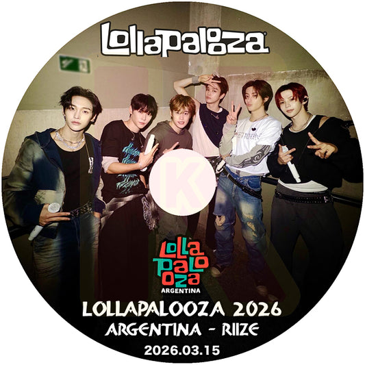 K-POP DVD RIIZE 2026 Lollapalooza ARGENTINA 2026.03.15 日本語字幕なし ライズ KPOP DVD