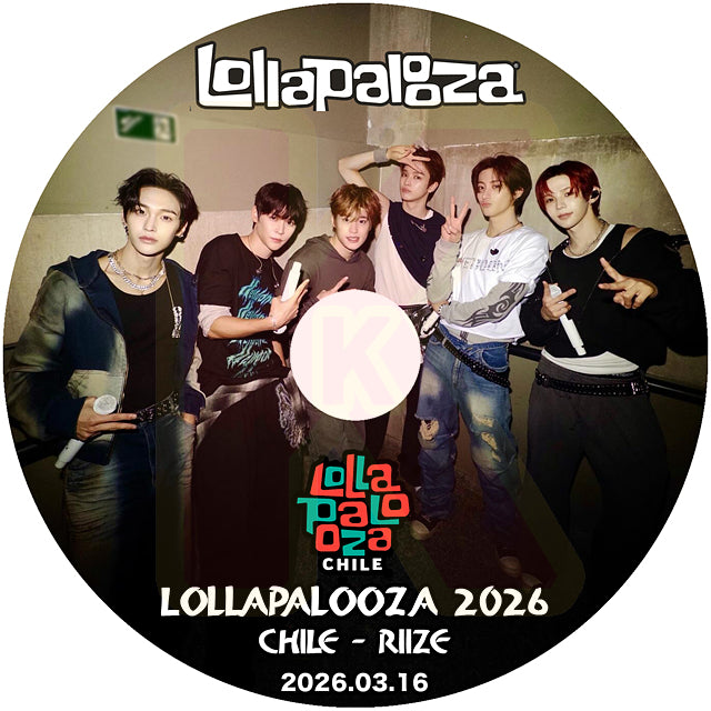 K-POP DVD RIIZE 2026 Lollapalooza CHILE 2026.03.16 日本語字幕なし ライズ KPOP DVD