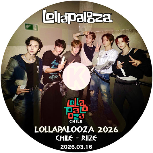 K-POP DVD RIIZE 2026 Lollapalooza CHILE 2026.03.16 日本語字幕なし ライズ KPOP DVD