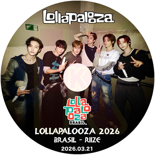 K-POP DVD RIIZE 2026 Lollapalooza BRASIL 2026.03.21 日本語字幕なし ライズ KPOP DVD