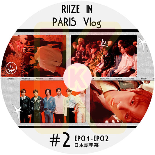 K-POP DVD RIIZE IN #2 RIIZE IN PARIS Vlog EP01-EP02 日本語字幕あり RIIZE ライズ ショウタロウ ウンソク ソンチャン ウォンビン スンハン ソヒ アントン 韓国番組収録DVD RIIZE KPOP DVD