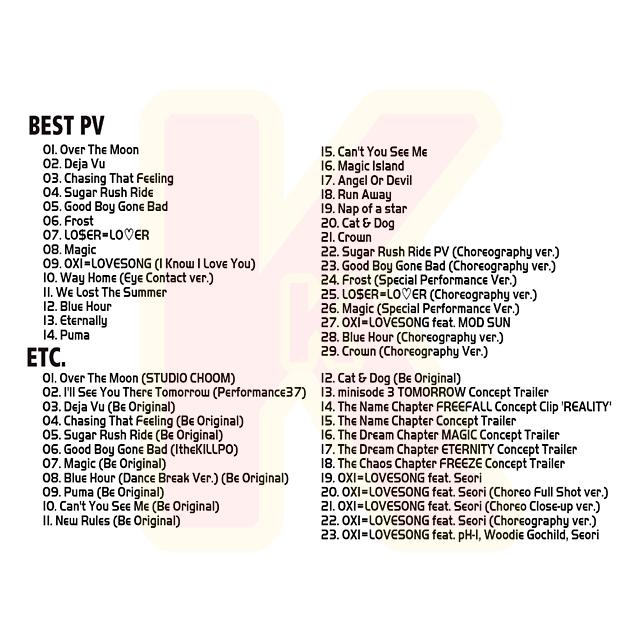 Blu-ray TXT 2024 2nd BEST PV & BEST TV 2枚SET - Over The Moon / Deja Vu / Chasing That Feeling 他 - トゥモローバイトゥゲザー KPOP ブルーレイ