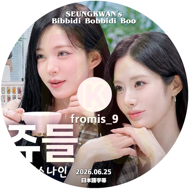 K-POP DVD SEUNGKWAN's Bibidi Bobbidi Boo Boo fromis_9編 2026.06.25 日本語字幕あり SEVENTEEN スングァン KPOP DVD