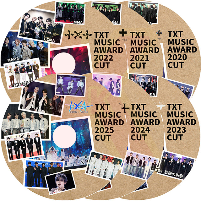 K-POP DVD TXT 2020-2025 MUSIC Awards CUT 6枚SET トゥモローバイトゥゲザー KPOP DVD